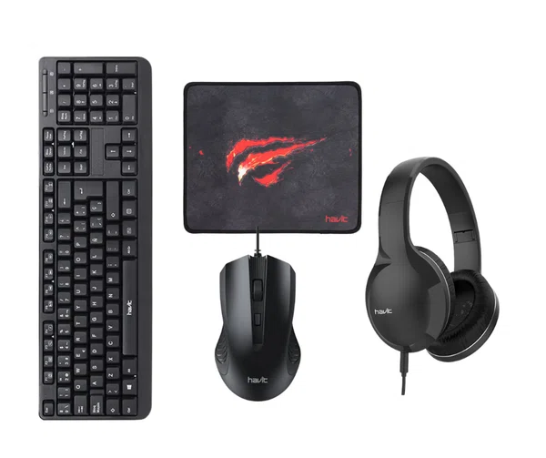 Havit Combo: KB378 Keyboard, MS73 Mouse, H100D Headphone and MP837 Mouse Pad