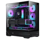 Huntkey MVP Destiny Gaming PC Case with 3 ARGB Fans, Black image 4