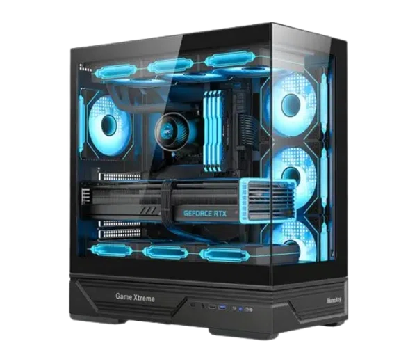 Huntkey GX760A Fortune Gaming PC Case, Black
