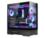 Huntkey GX760A Fortune Gaming PC Case, Black image 3