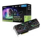 PNY GeForce RTX 5070 Ti 16GB Triple Fan OC ARGB Graphics Card image 1