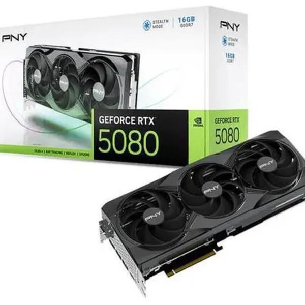 PNY GeForce RTX 5080 16GB Triple Fan Graphics Card