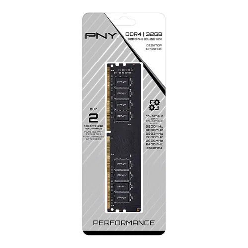 PNY 32GB DDR4 3200MHz Desktop RAM, CL22 1.2V
