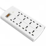 Huntkey SZM804 8 Socket Power Strip with Surge Protection image 1