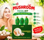 Silver6 Mushroom Facial Kit - 4 Step Herbal Facial with Cleansing Milk, Cream, Pills & Serum (10 Uses) image 1