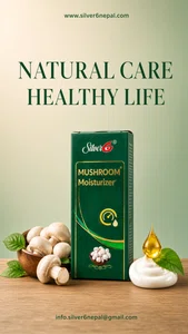 Silver6 Mushroom Moisturizer - Face Cream for Dry Skin with Rich Hydration & Double Repair for Men & Women