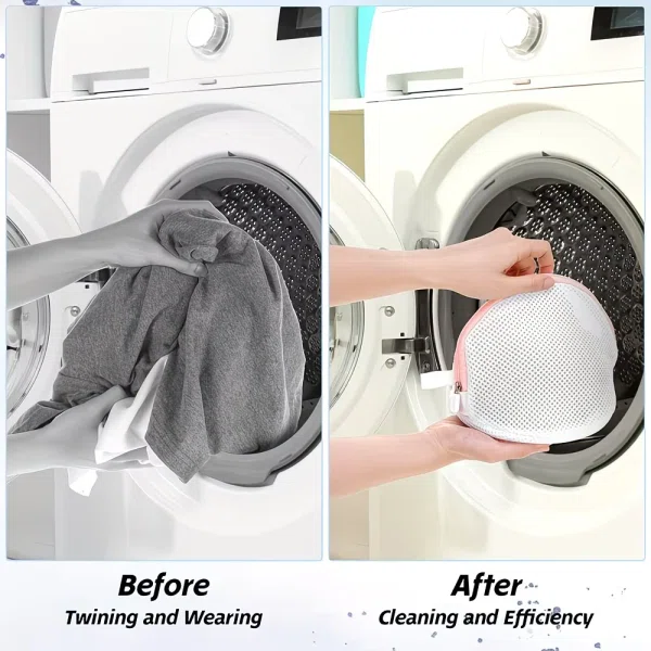 Premium Bra & Underwear Laundry Bags - Protective Oval Mesh Wash Pouches with Zipper Guard for Lingerie, Swimwear & Delicates - Available at AfnoBazar Nepal