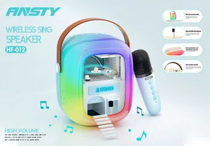 Mini Karaoke Machine Bluetooth Speaker with Wireless Microphone