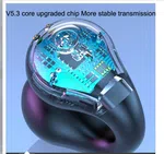 Transparent Capsule Ear Clip Bluetooth Earbuds with Digital Display image 6