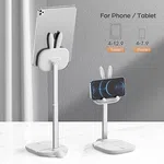Cute Bunny Adjustable Tablet and Phone Stand for Desk (4 to 13 Inch) image 6