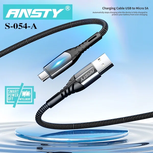 Ansty S-054-A 5A Micro USB Fast Charging Data Cable