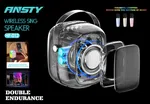 Mini Karaoke Machine Bluetooth Speaker with Wireless Microphone image 3