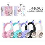 AKZ-09 Cat Ear Wireless Bluetooth Headphones with LED Light - Available at AfnoBazar Nepal