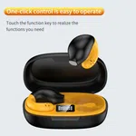 Open-Ear Clip Wireless Bluetooth Earbuds with LED Display - Available at AfnoBazar Nepal