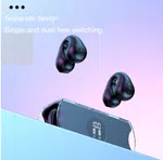 Transparent Capsule Ear Clip Bluetooth Earbuds with Digital Display - Available at AfnoBazar Nepal