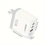 GaN 100W 3 Port PD Fast Charging Wall Charger - Available at AfnoBazar Nepal