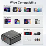 GaN 100W 3 Port PD Fast Charging Wall Charger - Available at AfnoBazar Nepal