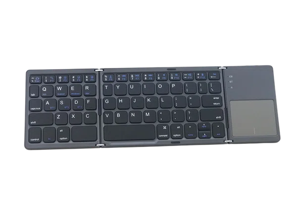 B033 Foldable Wireless Bluetooth Keyboard with Touchpad - Available at AfnoBazar Nepal