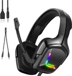 Onikuma K20 Professional Wired Gaming Headset with Mic and RGB Light - Available at AfnoBazar Nepal