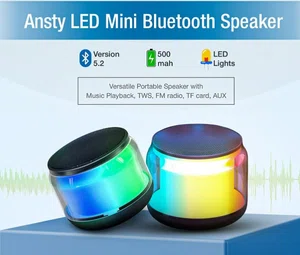 Ansty HF-006 Portable Bluetooth Speaker with LED Lights - Available at AfnoBazar Nepal