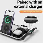 R12 4 in 1 30W Wireless Phone Charger with Ambient Light - Available at AfnoBazar Nepal