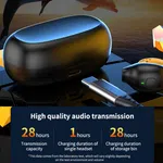 Open-Ear Clip Wireless Bluetooth Earbuds with LED Display - Available at AfnoBazar Nepal