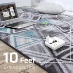 Ansty EXK-04 Power Strip with 4 Outlets, USB-C 20W and QC 3.0, 2 Meter - Available at AfnoBazar Nepal
