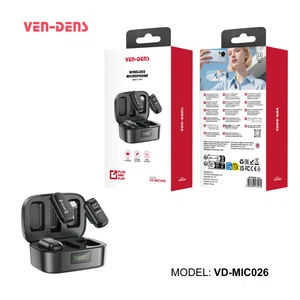Ven-Dens VD-MIC026 Wireless Magnetic Dual Microphone - Available at AfnoBazar Nepal