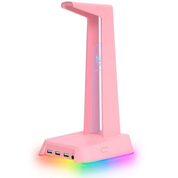Onikuma ST2 RGB Gaming Headphone Stand with 3 USB Ports and 3.5mm AUX - Available at AfnoBazar Nepal