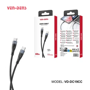 Ven-Dens VD-DC19CC Type-C to Type-C 60W Cable 1 Meter - Available at AfnoBazar Nepal