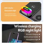 R12 4 in 1 30W Wireless Phone Charger with Ambient Light - Available at AfnoBazar Nepal