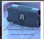 Transparent Capsule Ear Clip Bluetooth Earbuds with Digital Display - Available at AfnoBazar Nepal