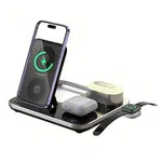 R12 4 in 1 30W Wireless Phone Charger with Ambient Light - Available at AfnoBazar Nepal