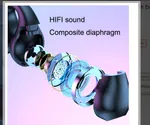 Transparent Capsule Ear Clip Bluetooth Earbuds with Digital Display - Available at AfnoBazar Nepal