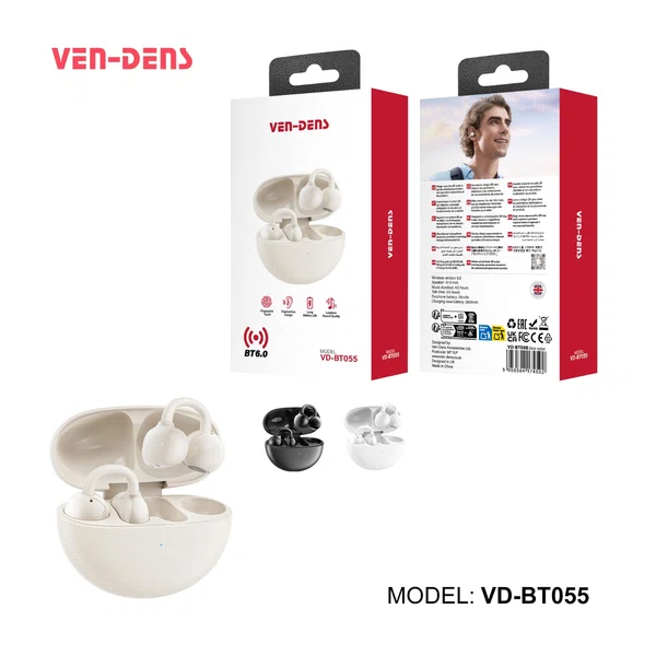 Ven-Dens VD-BT055 Wireless Bluetooth Earbuds - Available at AfnoBazar Nepal