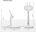 Cute Bunny Adjustable Tablet and Phone Stand for Desk (4 to 13 Inch) - Available at AfnoBazar Nepal
