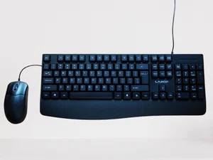 Lapop KM410 Wired Keyboard and Mouse Combo - Available at AfnoBazar Nepal