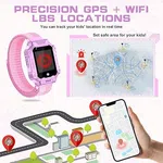 T33 Kids Smartwatch 2G SIM with GPS + LBS Tracking, IP67 - Available at AfnoBazar Nepal