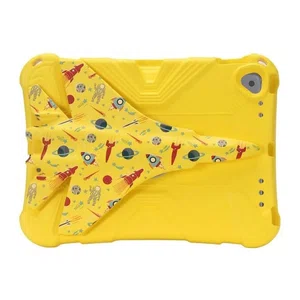 EVA Shockproof Kids Case for iPad 10.2 Inch with Airplane Stand, Yellow - Available at AfnoBazar Nepal