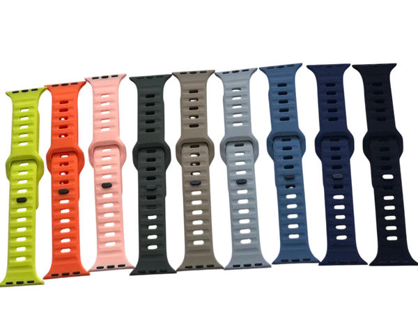 Square Buckle Magnetic Silicone Watch Strap - Available at AfnoBazar Nepal