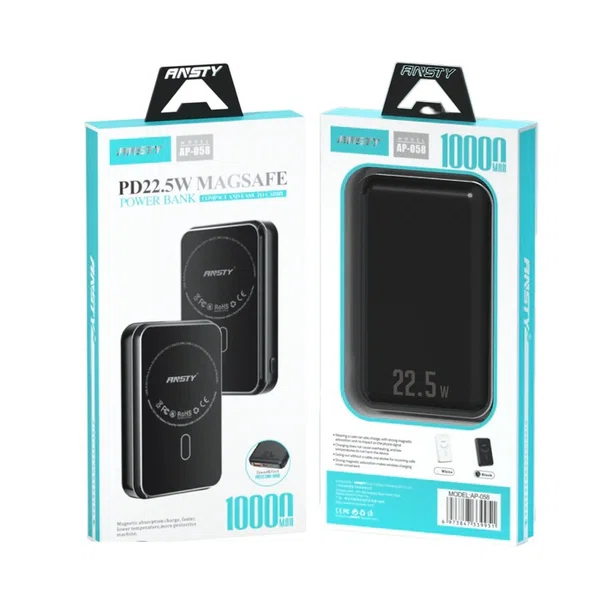 AP-058 10000mAh 22.5W MagSafe Power Bank - Available at AfnoBazar Nepal