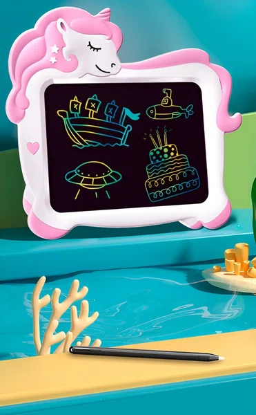 Unicorn 10 Inch LCD Writing Tablet for Kids - Available at AfnoBazar Nepal