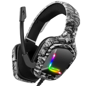 Onikuma K20 Professional Wired Gaming Headset with Mic and RGB Light - Available at AfnoBazar Nepal
