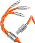 Ansty S-051 3 in 1 100W Fast Charging Data Cable, Zinc Alloy - Available at AfnoBazar Nepal