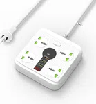 Ansty EXK-04 Power Strip with 4 Outlets, USB-C 20W and QC 3.0, 2 Meter - Available at AfnoBazar Nepal