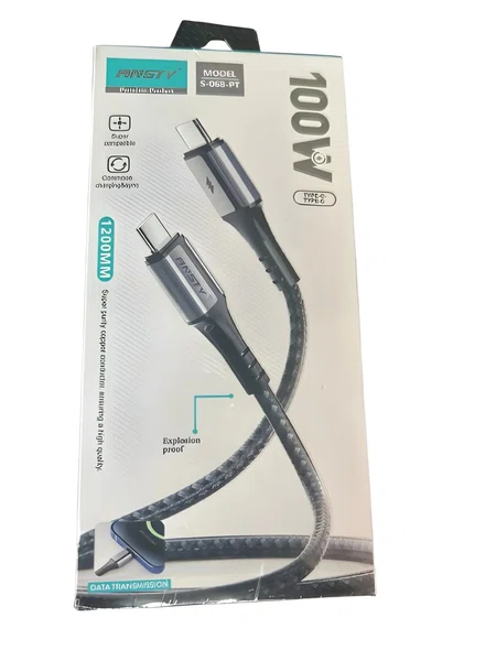Ansty S-068-PT 100W Type-C to Type-C Cable - Available at AfnoBazar Nepal