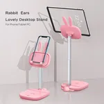 Cute Bunny Adjustable Tablet and Phone Stand for Desk (4 to 13 Inch) - Available at AfnoBazar Nepal