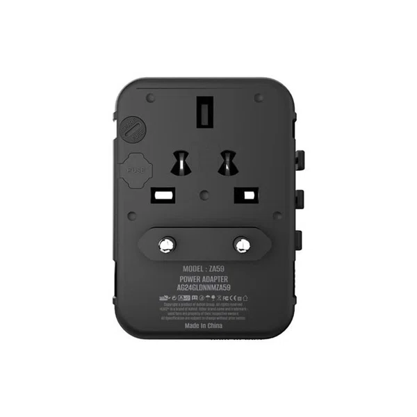 Heatz ZA59 35W GaN III Universal Travel Adapter Charger, 8 Port - Available at AfnoBazar Nepal