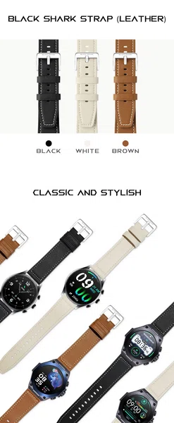 Black Shark Watch Strap (Large) - Available at AfnoBazar Nepal