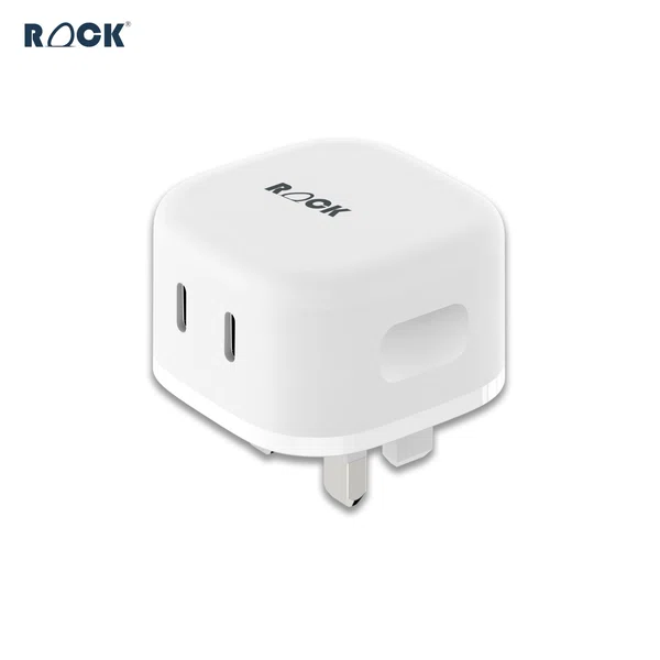 Rock 45W GaN Charger with Dual USB-C Ports, PD 3.0 Fast Charging